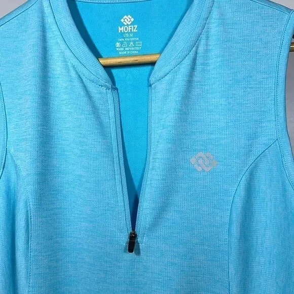 MOFIZ Women’s UPF 50+ Sleeveless Tennis/Athletic Dress Blue Size Medium - Picture 5 of 8